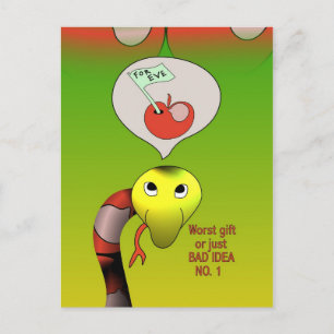 Postal La serpiente tiene mala idea