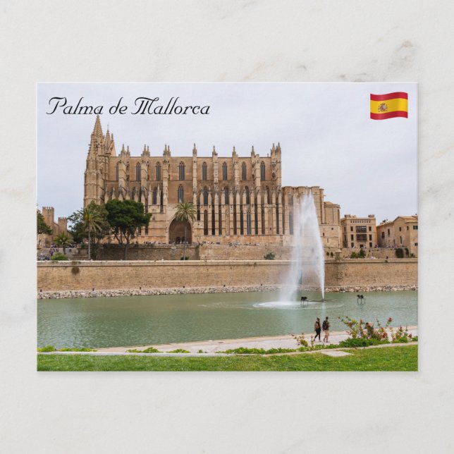 Postal La Seu, la Catedral de Palma de Mallorca - España (Anverso)