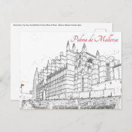 Postal La Seu, la Catedral de Palma de Mallorca - España