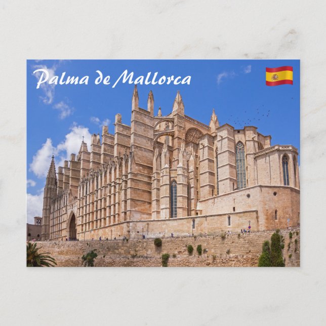 Postal La Seu, la Catedral de Palma de Mallorca - España (Anverso)