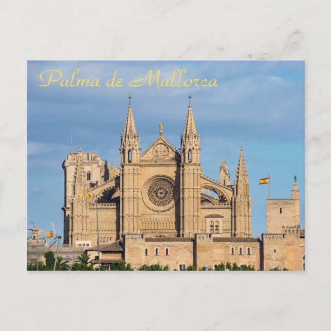 Postal La Seu, la Catedral de Palma de Mallorca - España (Anverso)