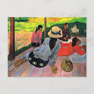 Postal La Siesta De Gauguin Paul (La Mejor Calidad)