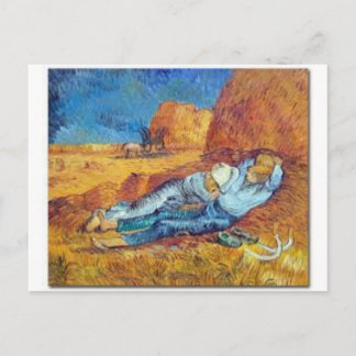 Postal La Siesta de Vincent van Gogh (Noon)