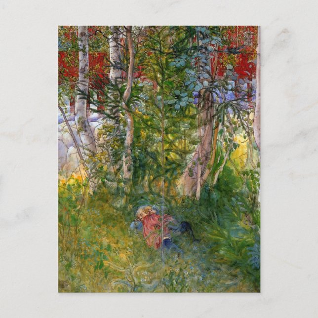 Postal La siesta exterior (Anverso)