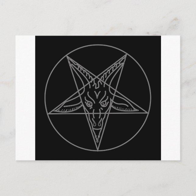 Postal La sigilia de Baphomet (Anverso)