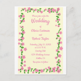 Postal La simplicidad personalizada es el mejor boda flor