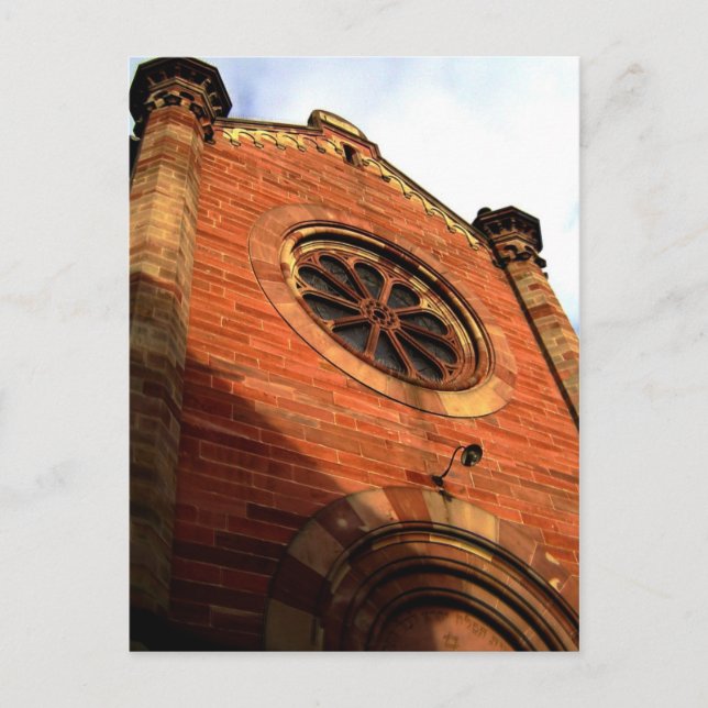 Postal La sinagoga de Obernai (Anverso)