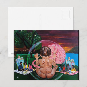 Postal La Sinfonía de las Almas Pintura de Alfred Fox  