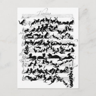 Postal La sinfonie des chats