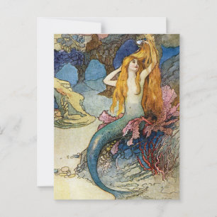 Postal “La Sirena” por Warwick Goble