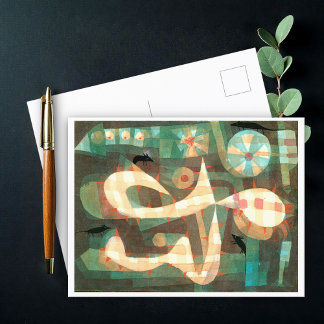Postal La soga púbila con los ratones, Paul Klee