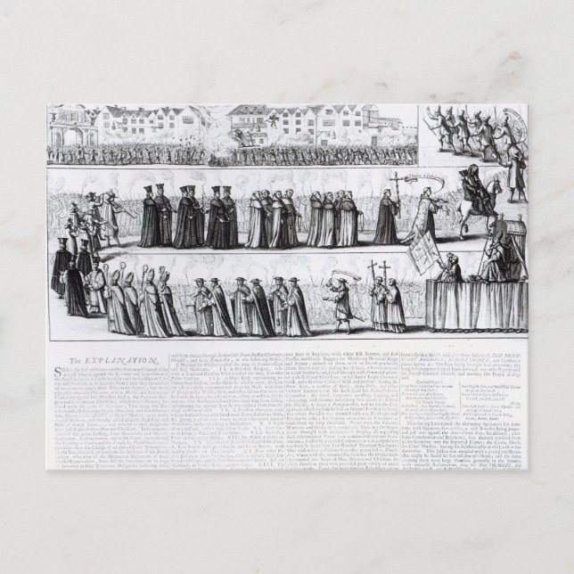 Postal La solemne procesión burlesca (Anverso)