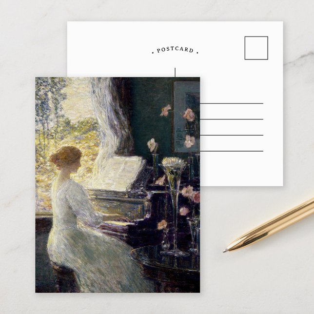 Postal La sonata | Childe Hassam (Subido por el creador)