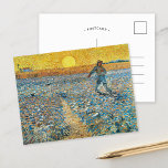 Postal La Sower | Postcard de Vincent Van Gogh<br><div class="desc">The Sower (1888) por el artista holandés post-impresionista Vincent Van Gogh. El arte original es un aceite sobre lienzo. La escena paisajística muestra a un granjero en un campo abstracto con el sol amarillo brillante en el fondo. Utilice las herramientas de diseño para agregar texto personalizado o personalizar la imagen....</div>