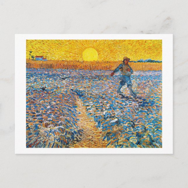 Postal La Sower, Van Gogh (Anverso)