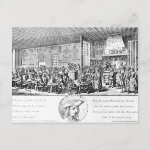 Postal La taberna de Jean Ramponneau