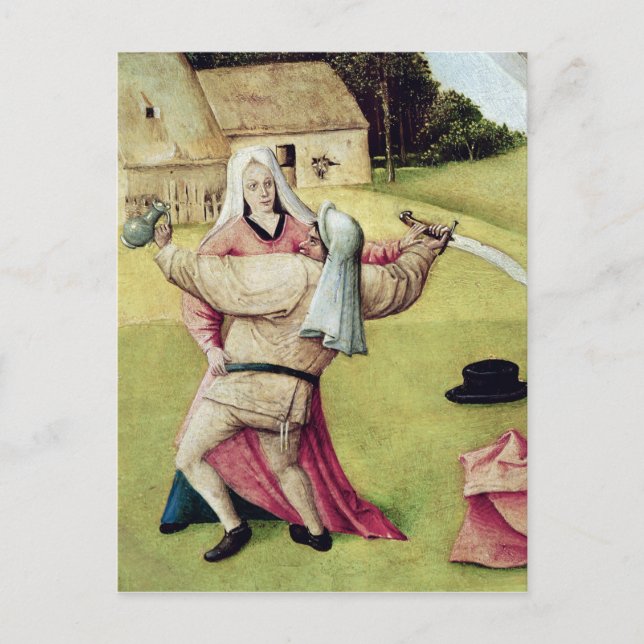 Postal La tabla de los siete pecados mortales (Anverso)