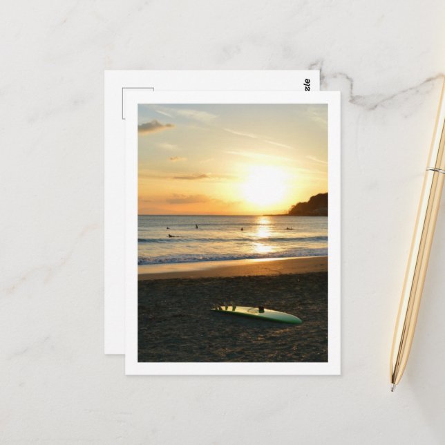 Postal La tabla de surf verde: Japón (Anverso/Reverso In Situ)