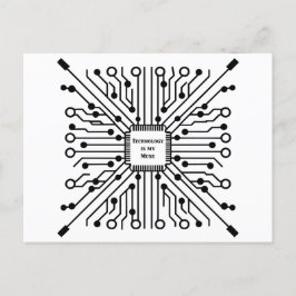 Postal La tecnología es mi musa