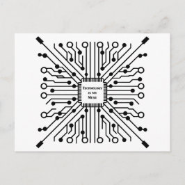 Postal La tecnología es mi musa