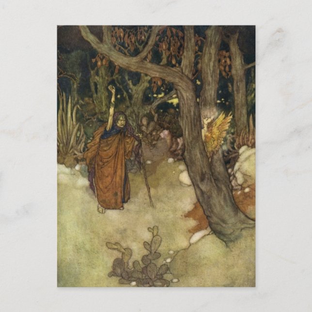 Postal La tempestad de Dulac (Anverso)