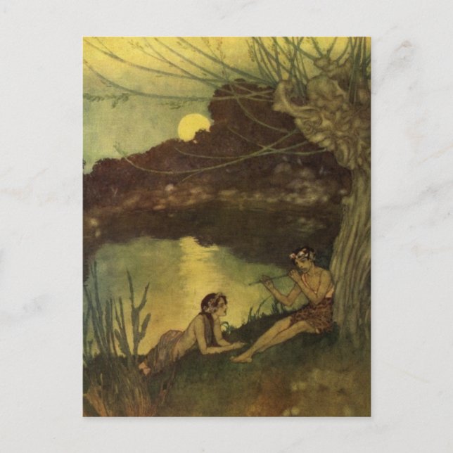 Postal La tempestad de Dulac (Anverso)