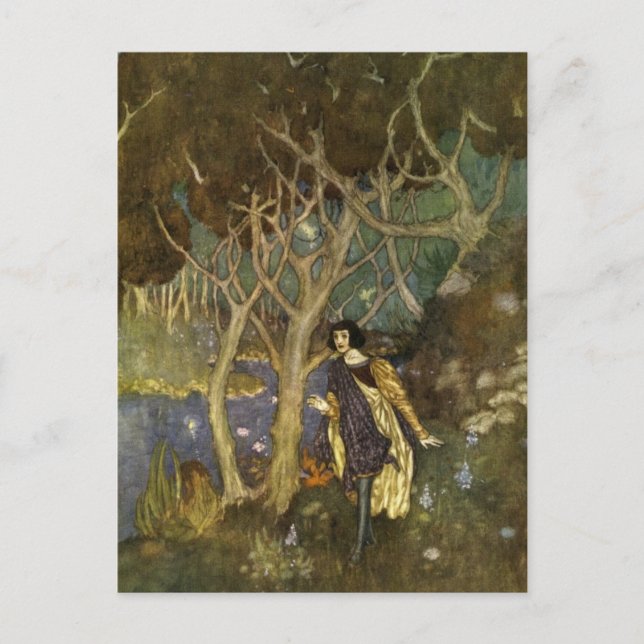 Postal La tempestad de Dulac (Anverso)