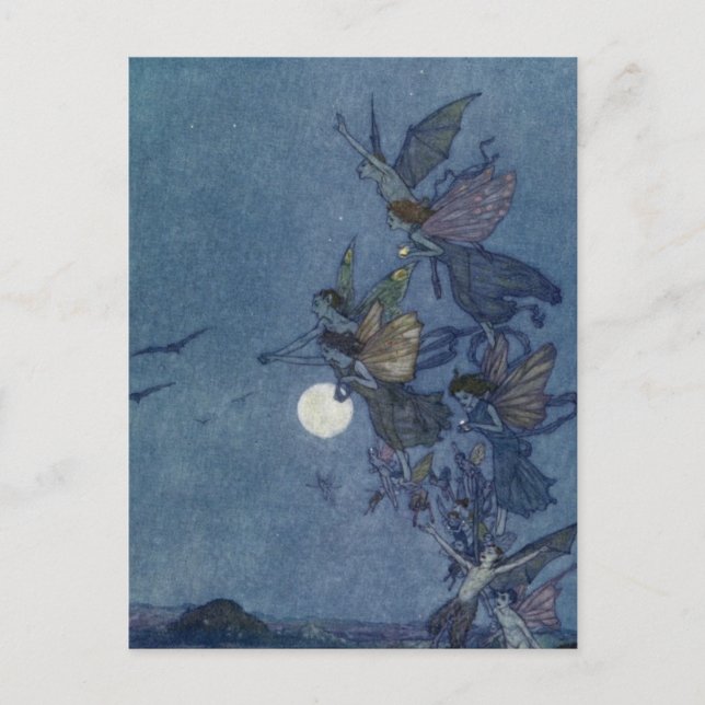 Postal La tempestad de Dulac (Anverso)