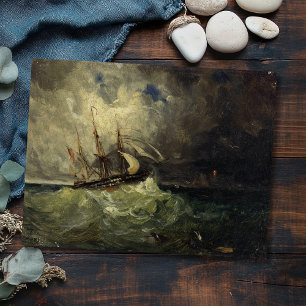 Postal La Tempête - Félix Ziem