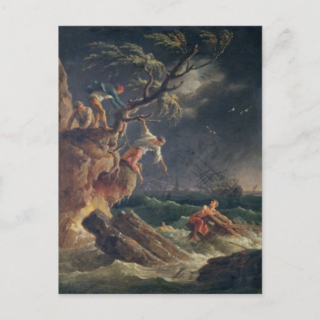 Postal La tentación, c.1762 (Anverso)