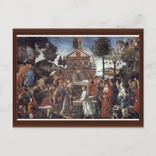 Postal La Tentación De Cristo Por Botticelli Sandro (Anverso)