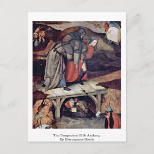 Postal La Tentación De San Antonio Por Hieronymus Bosch