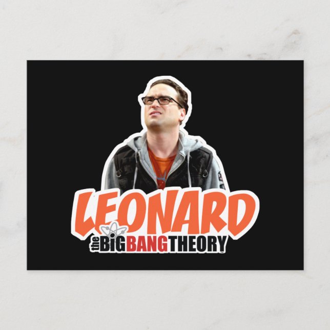 Postal La teoría del Big Bang | Leonard (Anverso)