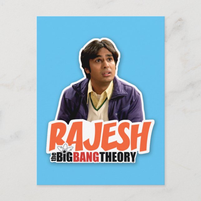 Postal La teoría del Big Bang | Rajesh (Anverso)