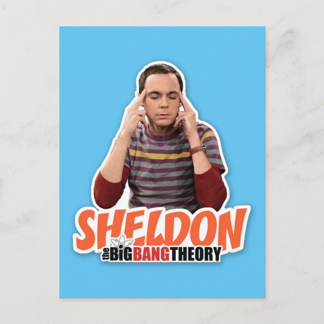 Postal La teoría del Big Bang | Sheldon (Anverso)