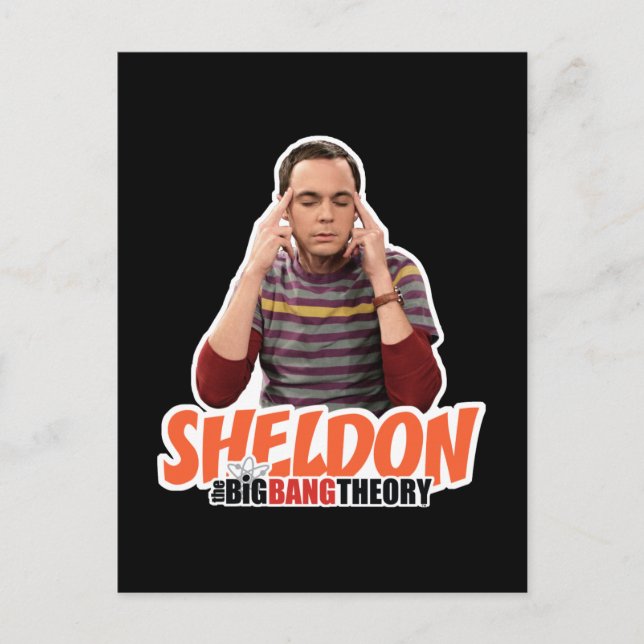 Postal La teoría del Big Bang | Sheldon (Anverso)