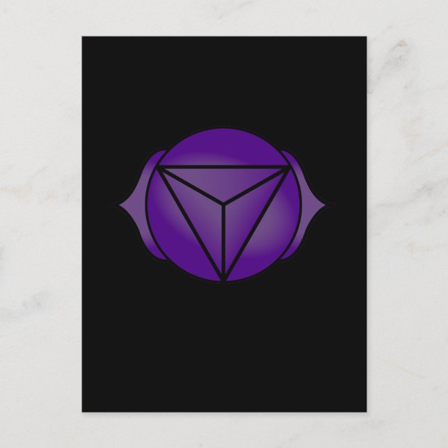 Postal La tercera chakra ocular (Anverso)
