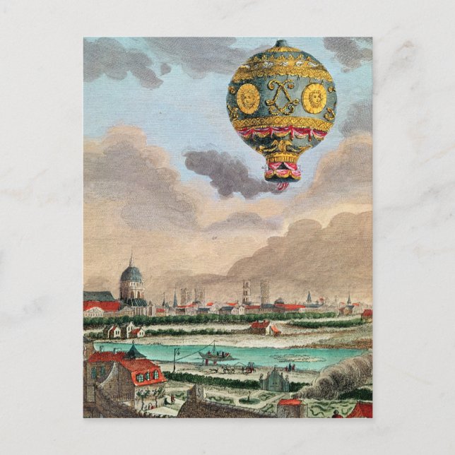 Postal La terraza del señor Franklin en Passy (Anverso)