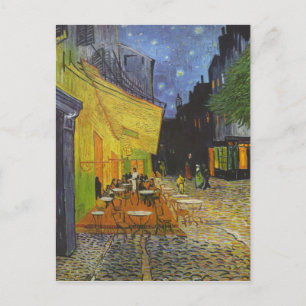 Postal La terraza del Van Gogh Cafe Post-Impresionista