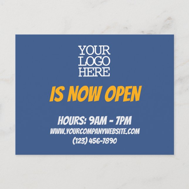 Postal La Tienda Está Ahora Abierta La Matrícula De Clien (Anverso)