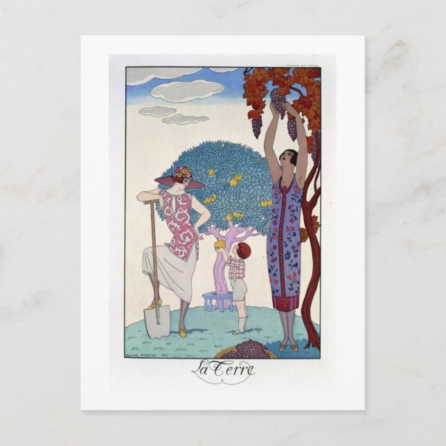Postal La Tierra, 1925 (color lito) (Anverso)