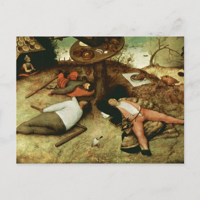 Postal La tierra de Cockaigne - 1567 (Anverso)