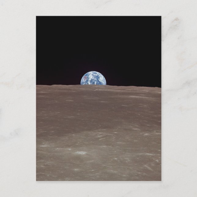 Postal La Tierra desde la Luna (Anverso)