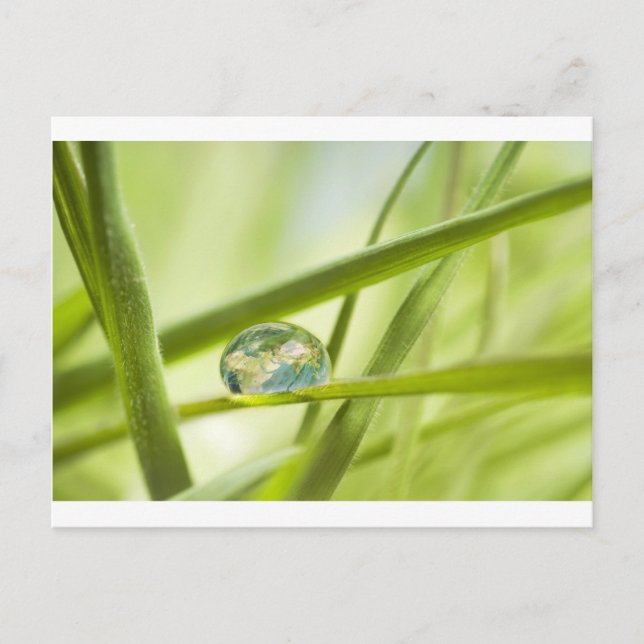 Postal La Tierra en gota (Anverso)