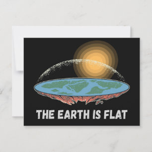 Postal La Tierra Es Una Teoría Llanamente Humorística