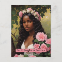 La Tierra Ríe En Flores Emerson Cita El Arte Flora