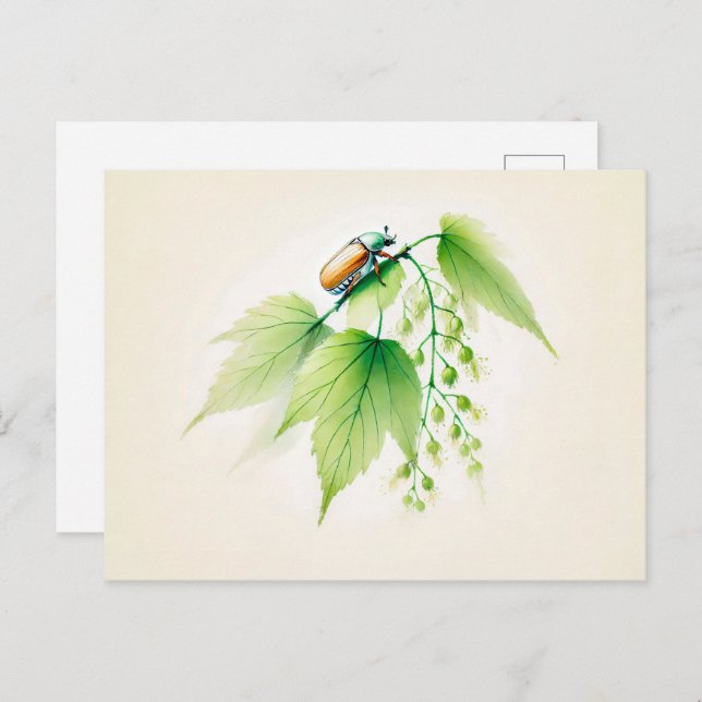 Postal La tinta china puede estallar en Linden (Anverso / Reverso)