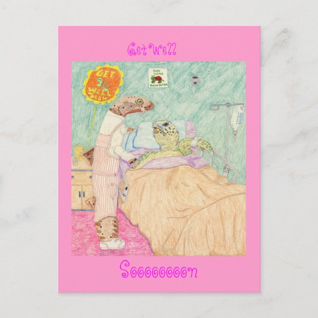 Postal La Tiradora De Vándalos Y Su Paciente (Anverso)