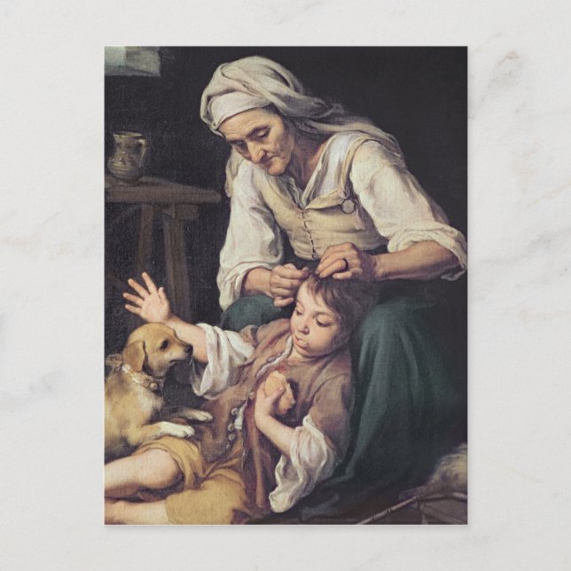 Postal La Toilette Domestique', 1670-75 (Anverso)