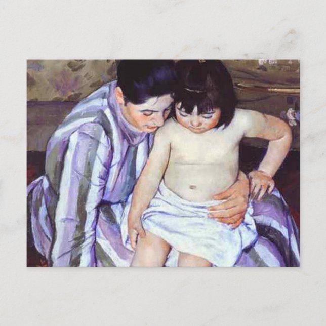 Postal La Toilette, Mary Cassatt (Anverso)